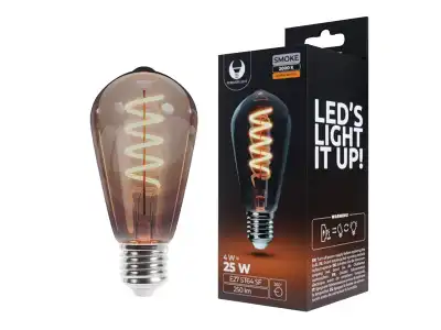 Żarówka LED Filament E27 SF64 4W 230V 2200K 250lm SF dymiona forever Light