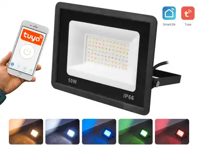 NAŚWIETLACZ LED RGB 50W 230V IP65 WiF Tuya SMART LTC