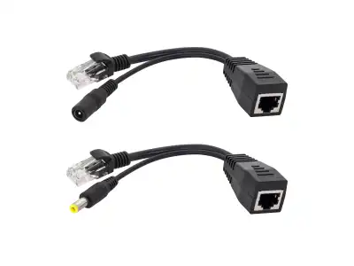 Adaptor PoE- zasilanie przez LAN dla AP, ROUTER czarny E4653