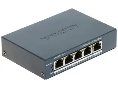 SWITCH POE DS-3E1505P-EI/M 4-PORTOWY Hikvision