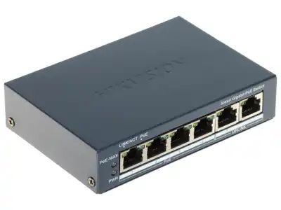 SWITCH POE DS-3E1506P-EI 4-PORTOWY Hikvision