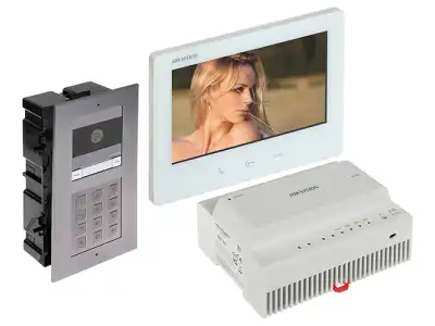 ZESTAW WIDEODOMOFONOWY DS-KIS704EY-ACF2/ALUMINUM Hikvision