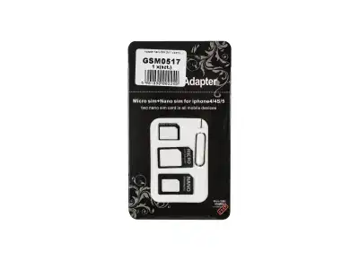 Adapter Nano SIM 3W1 czarny