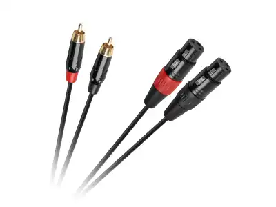 Kabel połączeniowy Cabletech  XLR - 2RCA  1m