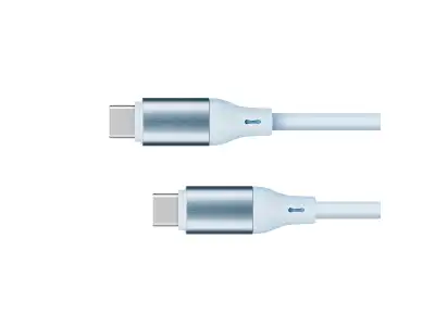 Kabel USB typu C - USB typu C 100 W 1 m silikonowy niebieski Kruger&amp;Matz Basic