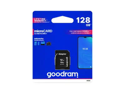 Karta pamięci microSD 128GB UHS-I Goodram z adapterem