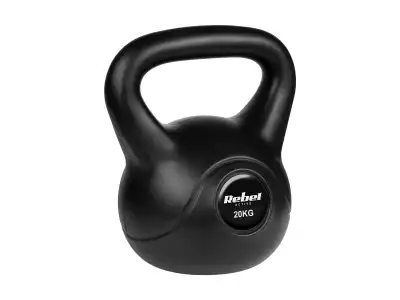 Kettlebell bitumiczny 20 kg REBEL ACTIVE