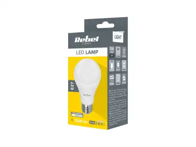 Lampa Led Rebel A60 12W, E27, 6500K, 230V