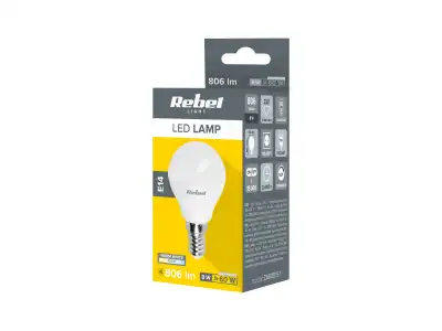 Lampa Led Rebel G45, 8W, E14, 3000K, 230V