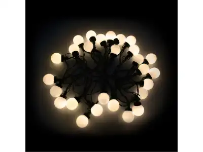 Lampki choinkowe zewnętrzne Rebel- girlanda (kule) , ciepłe białe, 230V