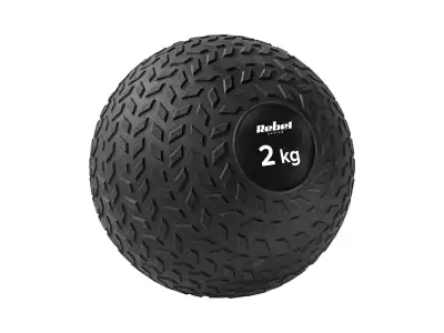 Mała piłka lekarska do ćwiczeń rehabilitacyjna Slam Ball 23cm 2kg, REBEL ACTIVE