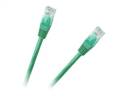 Patchcord kabel UTP 8c wtyk-wtyk 1.0m CCA zielony  cat.6e
