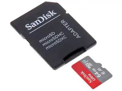 KARTA PAMIĘCI SD-MICRO-10/64-SAND microSD UHS-I, SDXC 64&nbsp;GB SANDISK