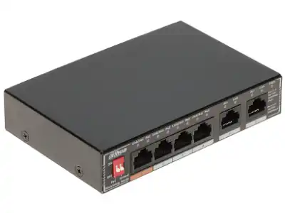 SWITCH POE SG1006P 4-PORTOWY DAHUA