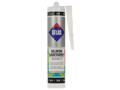 SILIKON SANITARNY SIL-S280-B/ATLAS SILTON S KARTUSZ 280&nbsp;ml CZARNY