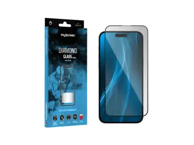 Szkło ochronne MyScreen DIAMOND GLASS LITE edge FULL GLUE czarne Apple iPhone 14 Pro Max 6.7&quot;