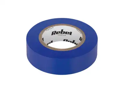 Taśma izolacyjna klejąca REBEL (0,13 mm x 19 mm x 10 yd) niebieska