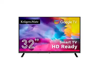 Telewizor Kruger&amp;Matz 32&quot; HD Google TV,  DVB-T2/S2/T/C   H.265 HEVC