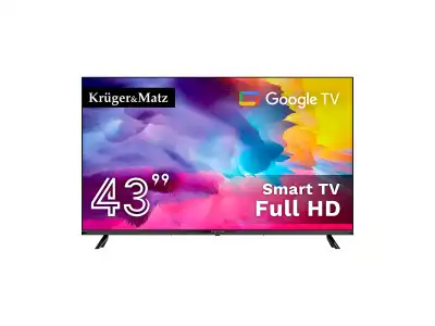 Telewizor Kruger&amp;Matz 43&quot; FHD Google TV 5.0  DVB-T2/T/C  H.265 HEVC