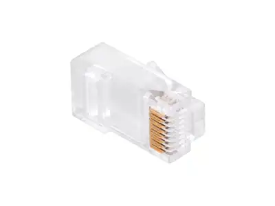 Wtyk telefon.  RJ45  8P 8C(drut)przelotowy CAT.6E