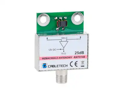 Wzmacniacz antenowy ekranowany 25dB Cabletech