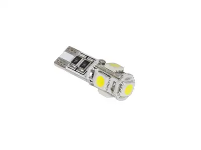 Żarówka samochodowa LED T10 (Canbus) - 5x SMD5050, biała