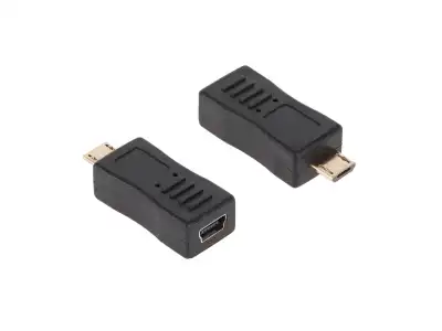 Złącze adaptor gniazdo USB mini - wtyk USB micro