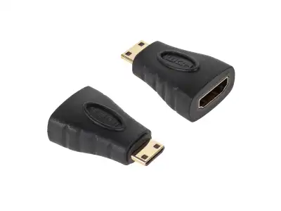 Złącze HDMI gniazdo-wtyk mini HDMI pozłacany